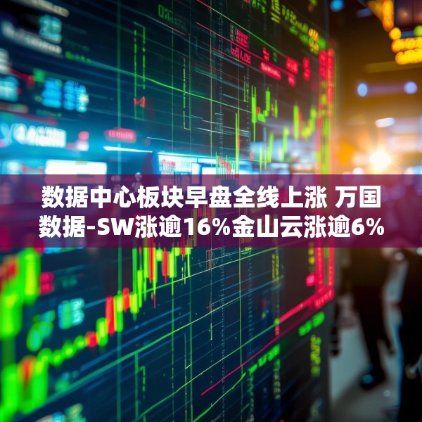 数据中心板块早盘全线上涨 万国数据-SW涨逾16%金山云涨逾6%