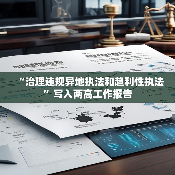 “治理违规异地执法和趋利性执法”写入两高工作报告