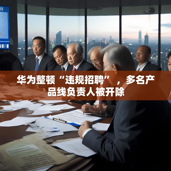华为整顿“违规招聘” ，多名产品线负责人被开除