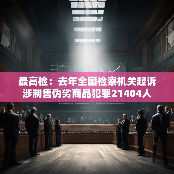 最高检：去年全国检察机关起诉涉制售伪劣商品犯罪21404人