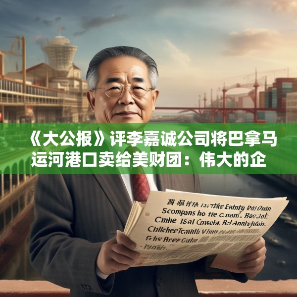 《大公报》评李嘉诚公司将巴拿马运河港口卖给美财团：伟大的企业家都是铮铮爱国者