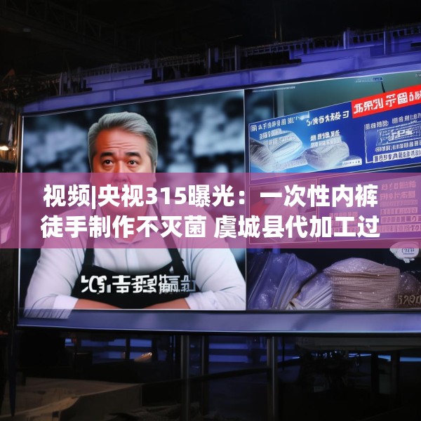视频|央视315曝光：一次性内裤徒手制作不灭菌 虞城县代加工过“初医生”“贝姿妍”“浪莎”品牌内衣内裤