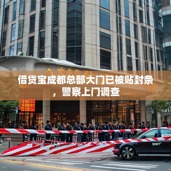 借贷宝成都总部大门已被贴封条，警察上门调查
