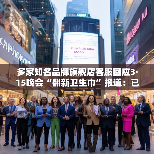 多家知名品牌旗舰店客服回应3·15晚会“翻新卫生巾”报道：已采取法律手段