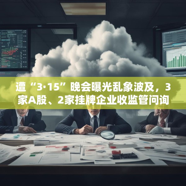 遭“3·15”晚会曝光乱象波及，3家A股、2家挂牌企业收监管问询函