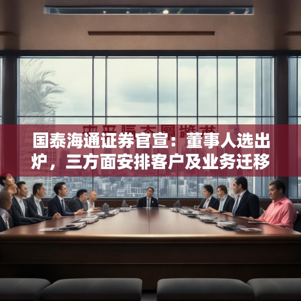 国泰海通证券官宣：董事人选出炉，三方面安排客户及业务迁移