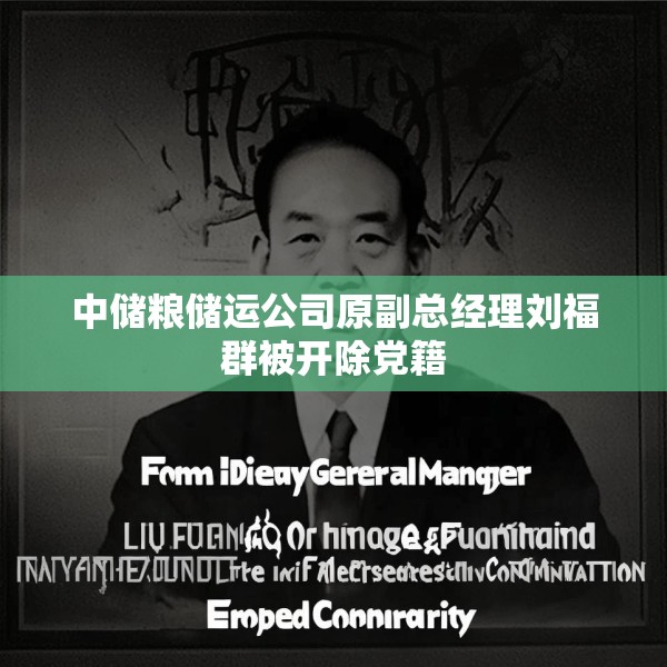 中储粮储运公司原副总经理刘福群被开除党籍