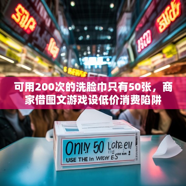 可用200次的洗脸巾只有50张，商家借图文游戏设低价消费陷阱