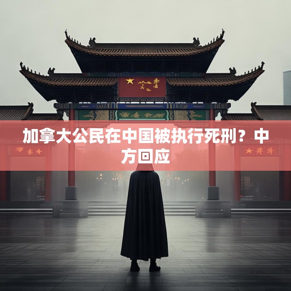 加拿大公民在中国被执行死刑？中方回应