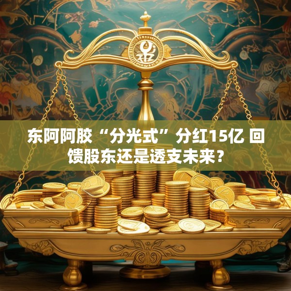 东阿阿胶“分光式”分红15亿 回馈股东还是透支未来？