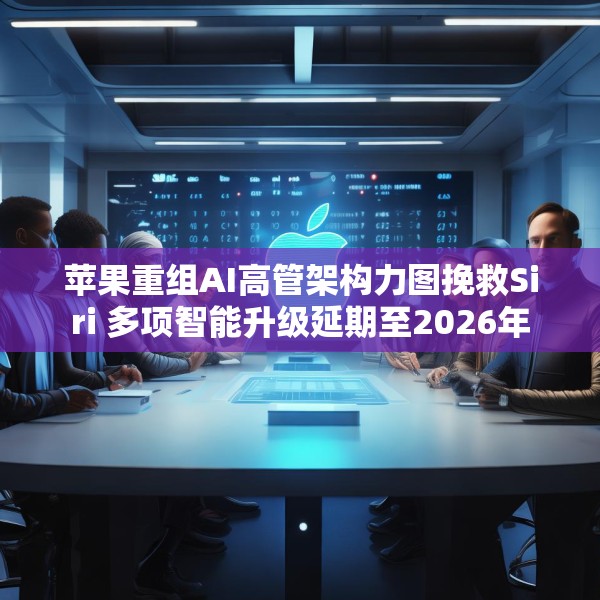 苹果重组AI高管架构力图挽救Siri 多项智能升级延期至2026年
