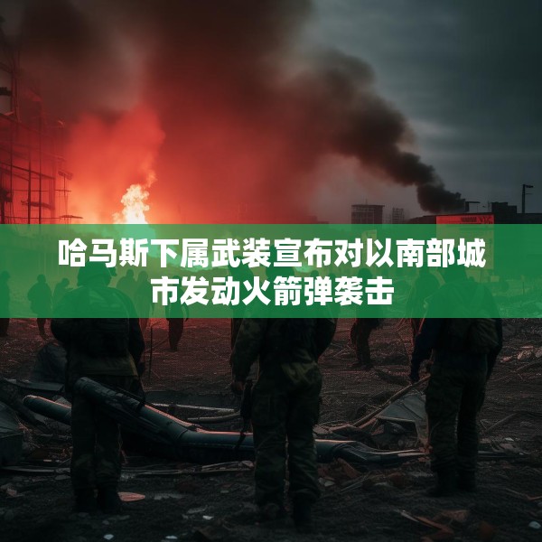 哈马斯下属武装宣布对以南部城市发动火箭弹袭击