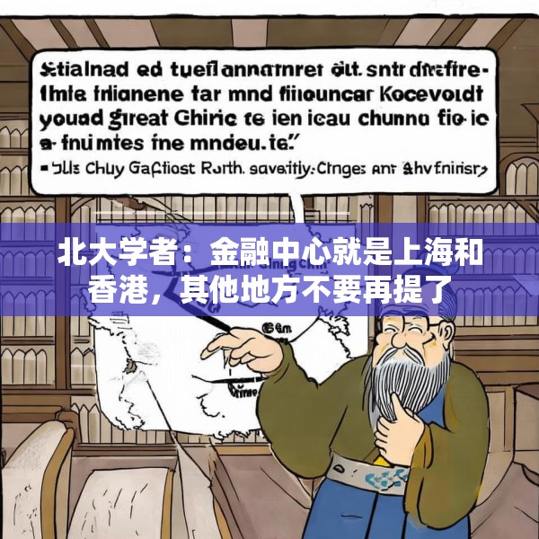 北大学者：金融中心就是上海和香港，其他地方不要再提了