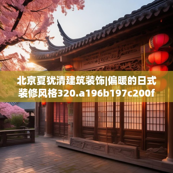 北京夏犹清建筑装饰|偏暖的日式装修风格320.a196b197c200fgy.207xczxv
