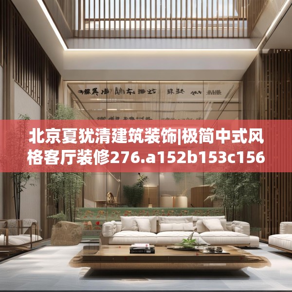 北京夏犹清建筑装饰|极简中式风格客厅装修276.a152b153c156fgy.163dsfds