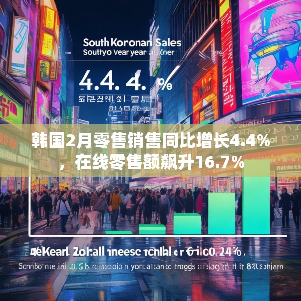 韩国2月零售销售同比增长4.4%，在线零售额飙升16.7%