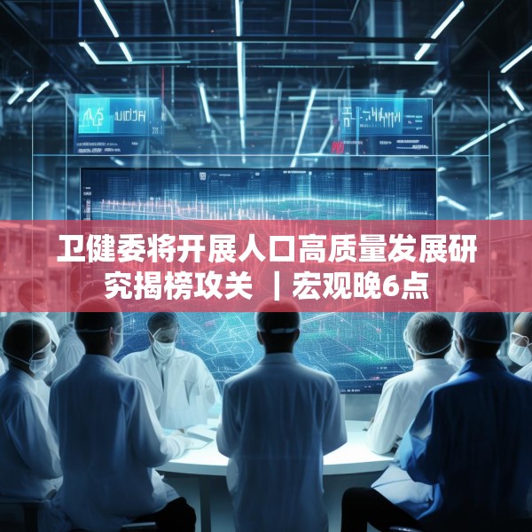 卫健委将开展人口高质量发展研究揭榜攻关 ｜宏观晚6点