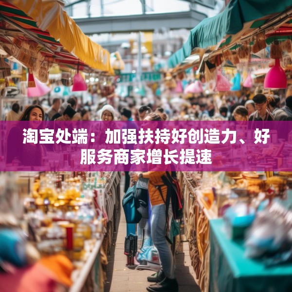 淘宝处端：加强扶持好创造力、好服务商家增长提速