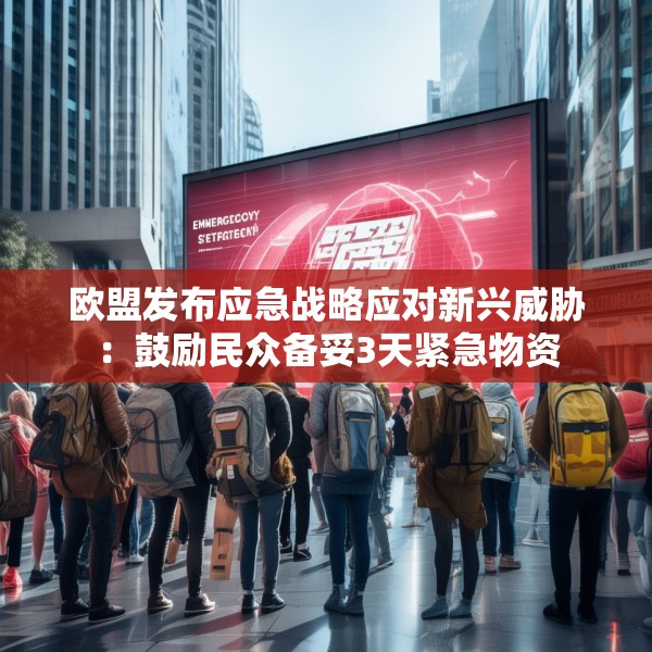 欧盟发布应急战略应对新兴威胁：鼓励民众备妥3天紧急物资