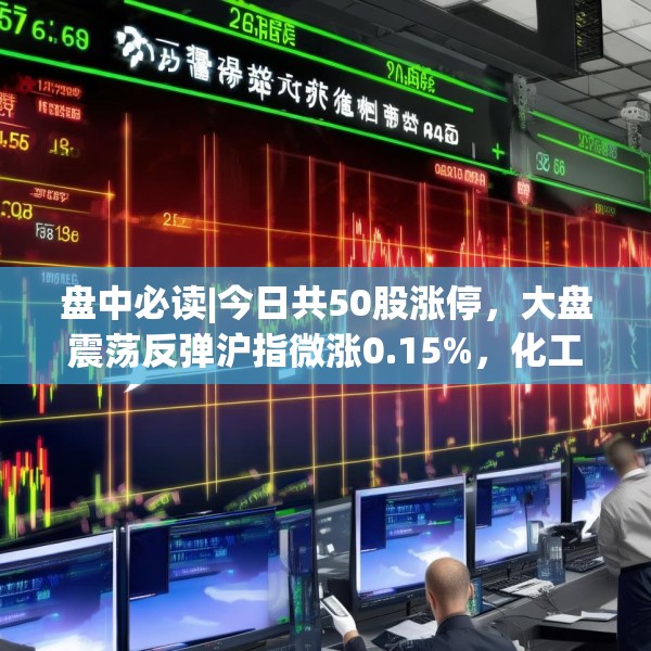 盘中必读|今日共50股涨停，大盘震荡反弹沪指微涨0.15%，化工板块持续大涨