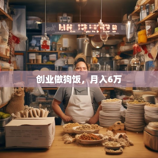 创业做狗饭，月入6万