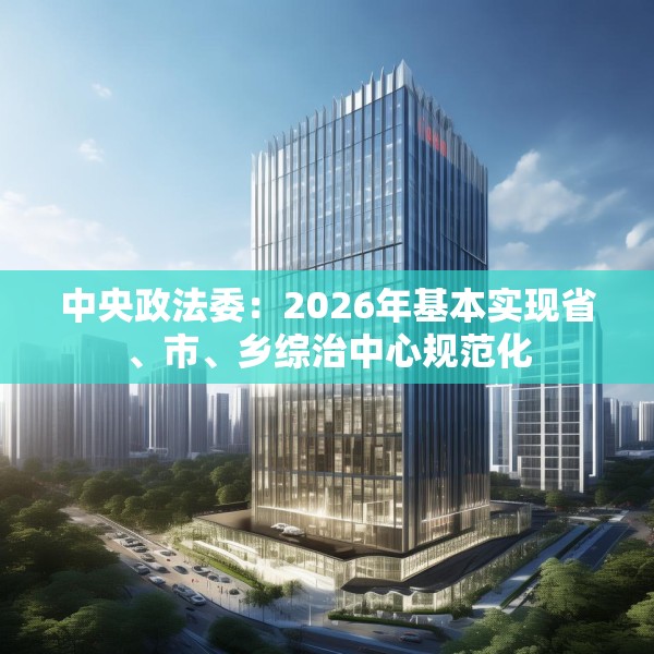 中央政法委：2026年基本实现省、市、乡综治中心规范化