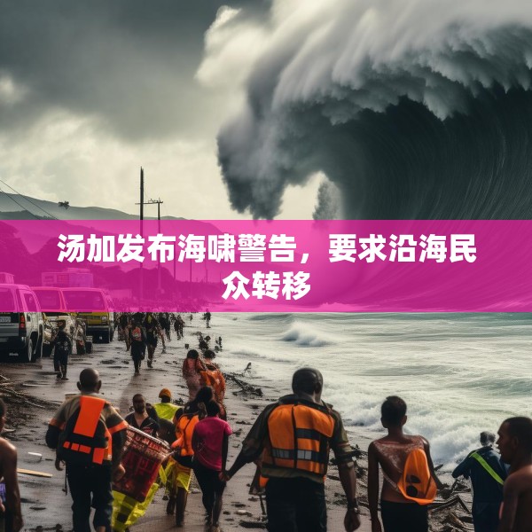 汤加发布海啸警告，要求沿海民众转移
