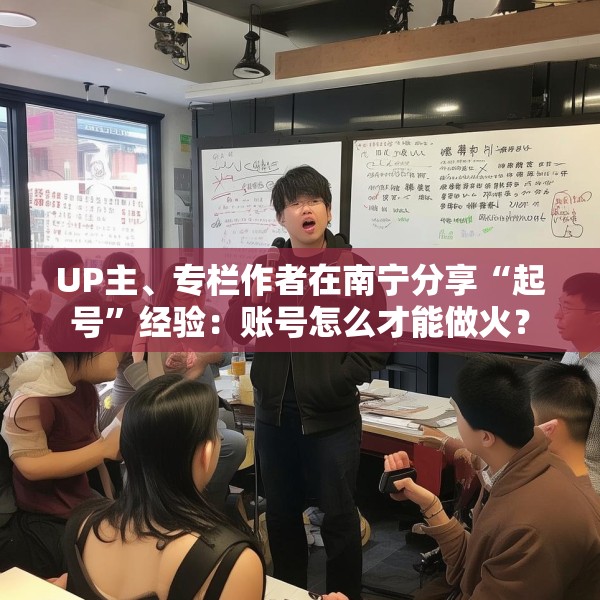 UP主、专栏作者在南宁分享“起号”经验：账号怎么才能做火？