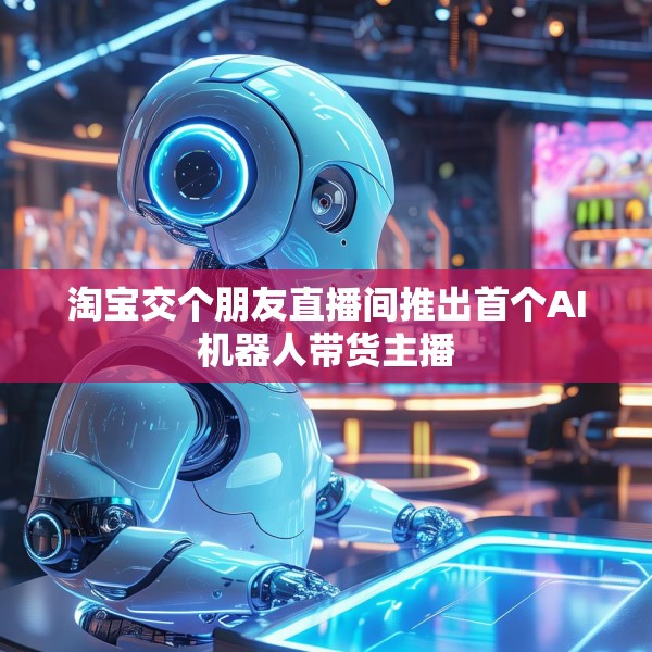 淘宝交个朋友直播间推出首个AI机器人带货主播