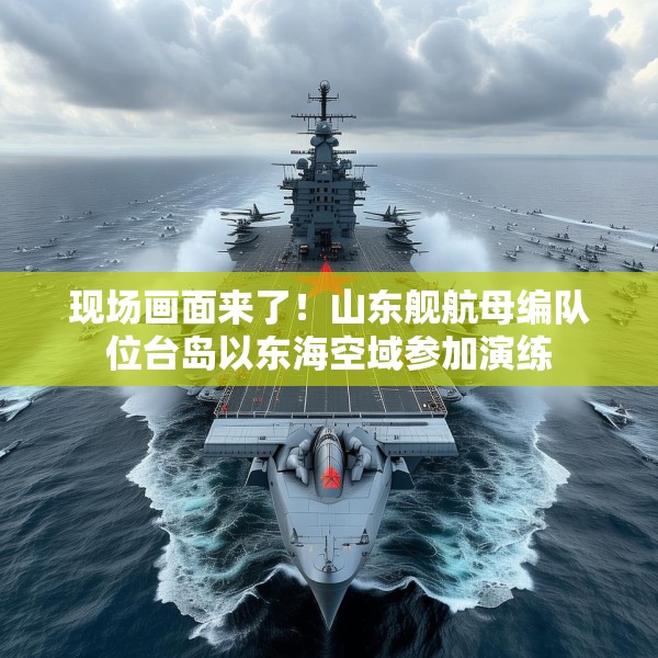 现场画面来了！山东舰航母编队位台岛以东海空域参加演练