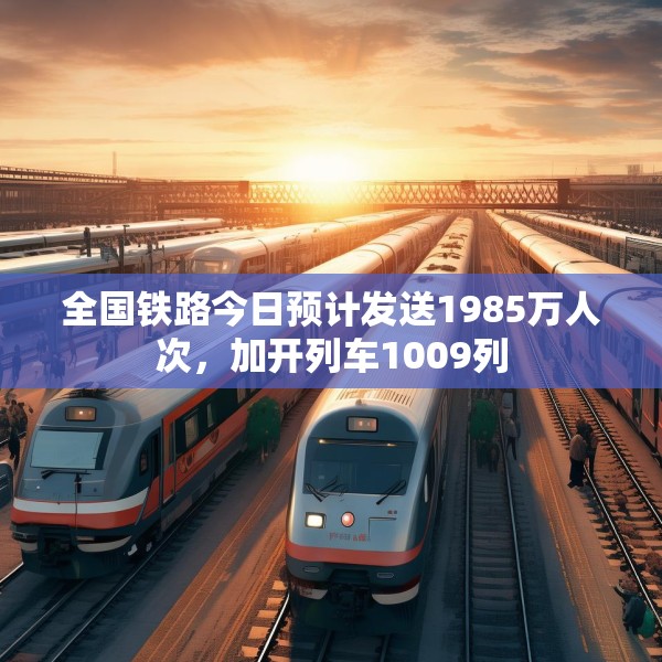 全国铁路今日预计发送1985万人次，加开列车1009列