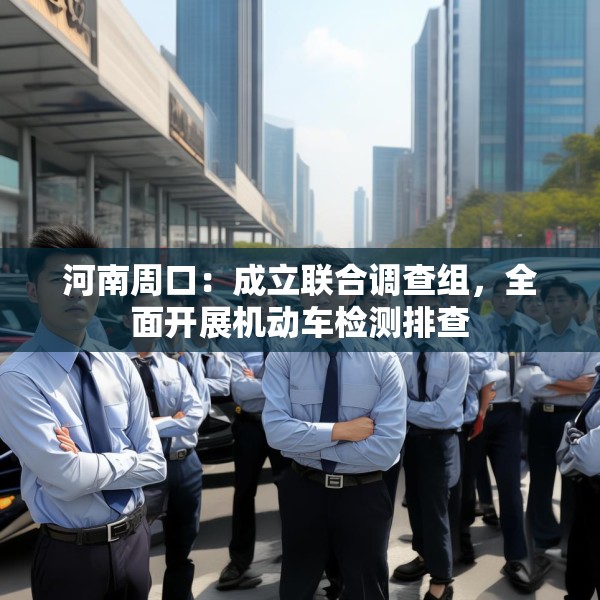 河南周口：成立联合调查组，全面开展机动车检测排查