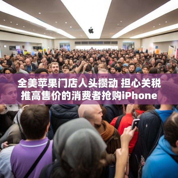 全美苹果门店人头攒动 担心关税推高售价的消费者抢购iPhone