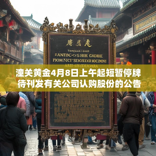 潼关黄金4月8日上午起短暂停牌 待刊发有关公司认购股份的公告
