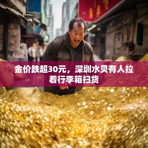 金价跌超30元，深圳水贝有人拉着行李箱扫货