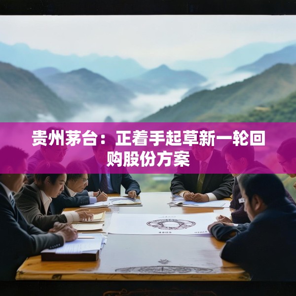 贵州茅台：正着手起草新一轮回购股份方案