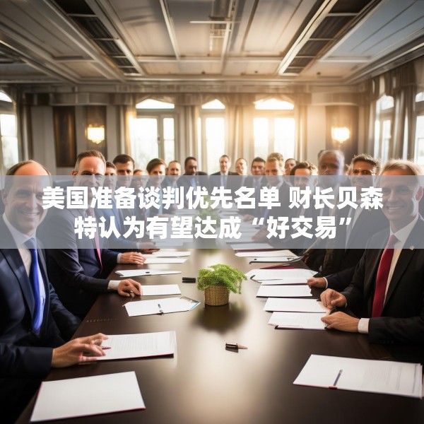 美国准备谈判优先名单 财长贝森特认为有望达成“好交易”