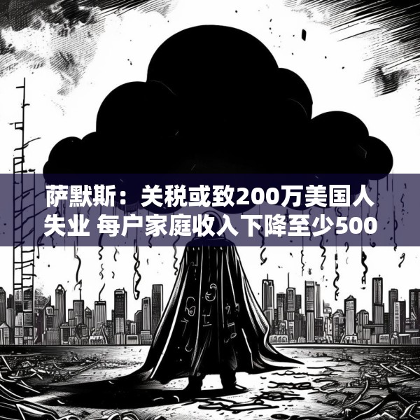 萨默斯：关税或致200万美国人失业 每户家庭收入下降至少5000美元