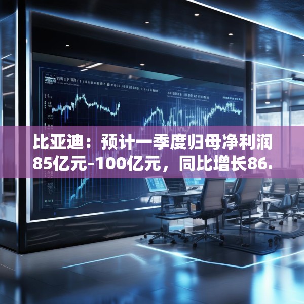 比亚迪：预计一季度归母净利润85亿元-100亿元，同比增长86.04%-118.88%
