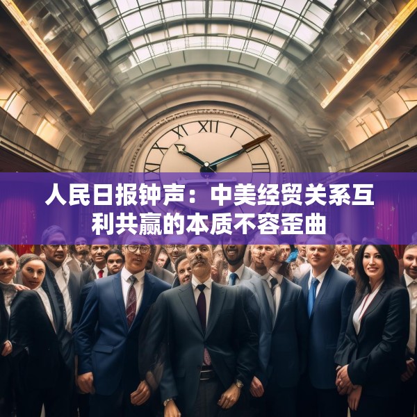 人民日报钟声：中美经贸关系互利共赢的本质不容歪曲