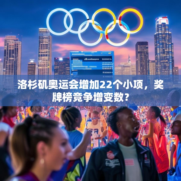 洛杉矶奥运会增加22个小项，奖牌榜竞争增变数？