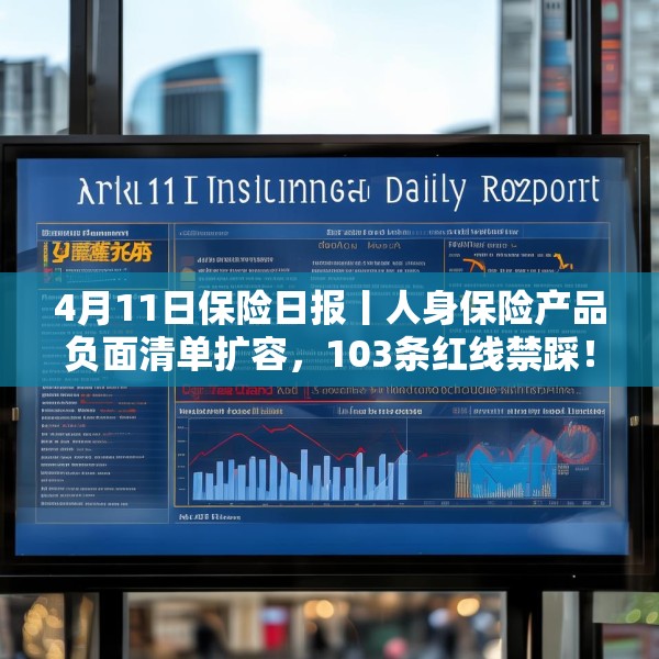 4月11日保险日报丨人身保险产品负面清单扩容，103条红线禁踩！透视险企首季12笔举牌，锚定高股息赛道