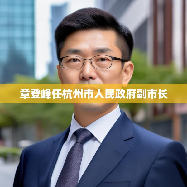章登峰任杭州市人民政府副市长