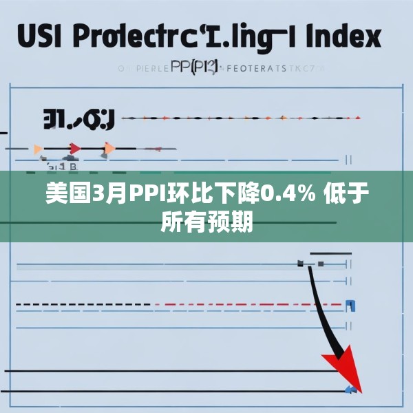 美国3月PPI环比下降0.4% 低于所有预期