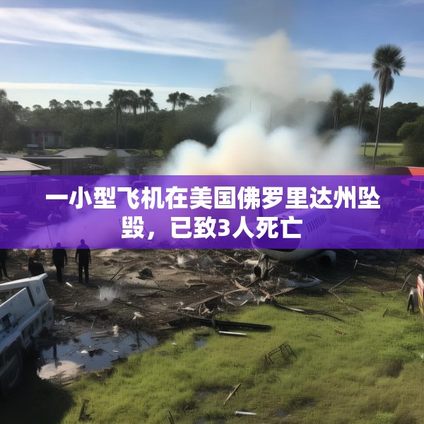 一小型飞机在美国佛罗里达州坠毁，已致3人死亡