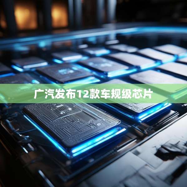 广汽发布12款车规级芯片