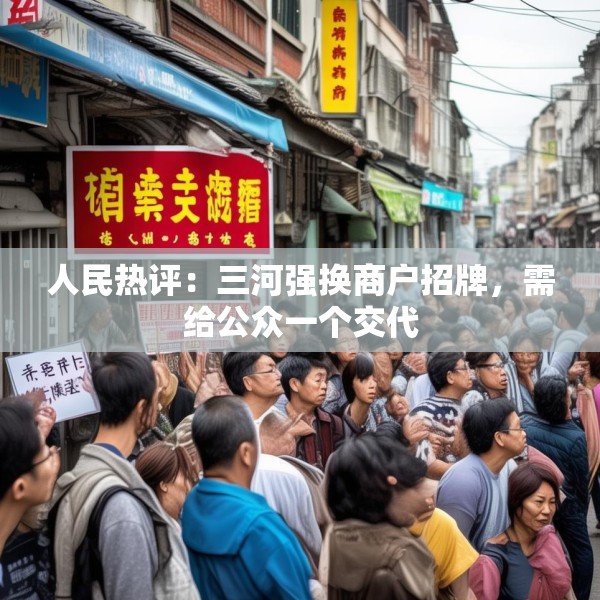 人民热评：三河强换商户招牌，需给公众一个交代