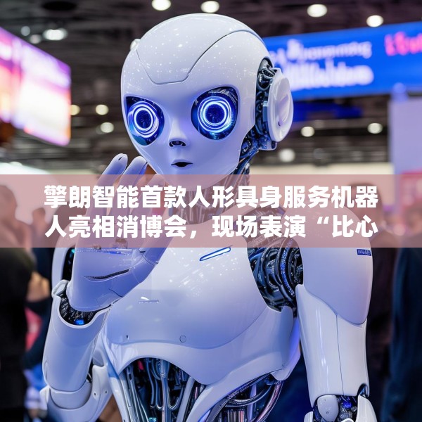 擎朗智能首款人形具身服务机器人亮相消博会，现场表演“比心”