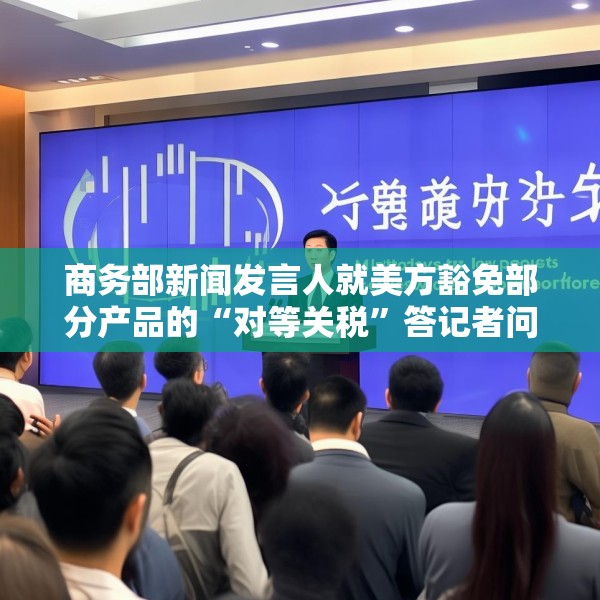 商务部新闻发言人就美方豁免部分产品的“对等关税”答记者问