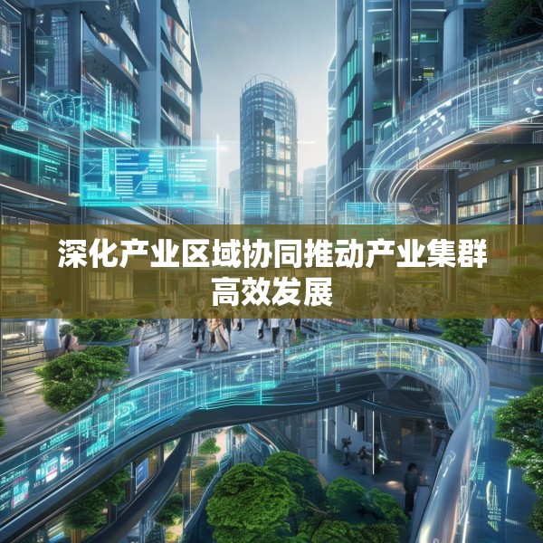 深化产业区域协同推动产业集群高效发展